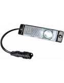 FEU DE GABARIT BLANC A LED 24V A PLAQUER AVEC CABLE 300 mm + connecteur Easyconn 2 poles