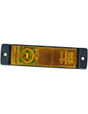 FEU DE GABARIT  ORANGE 3 LED A PLAQUER ( avec connecteur DAF et câble 30 cm )