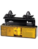 FEU DE GABARIT ORANGE 3LED 24V SUR SEMELLE A 90° ARRIERE HELLA