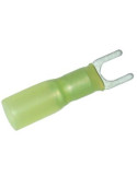 BOITE DE 50 COSSES FOURCHE THERMORETRACTABLE JAUNE M5