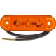 FEU DE GABARIT 3 LED orange Sidemarker lampe PRO-SLIM 24 volts, câble 0,5m, boîtier orange