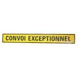 PANNEAU ADHESIF CONVOI EXCEPTIONNEL CLASSE 1 (TEXTE 1 LIGNE) 1900 X 250 mm )