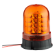GYROPHARE 18 LED ROTATIF A POSER / MAGNETIQUE 12/24 V ( R65 / R10 )