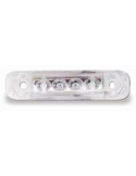FEU A PLAQUE 4 LED BLANC JOKON(Eclairage Rouge) CABLE RACCORDEMENT 250 MM 24V