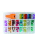 COFFRET DE  92 FUSIBLES A BROCHES + TESTEUR + PINCE