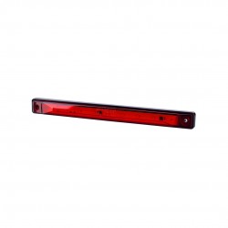 FEU DE GABARIT LED orange Sidemarker lampe 12/24 volts, câble 0,25m, ( Dimensions : 254 mm x24 mm )