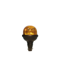 GYROPHARE ORANGE LED SUR TIGE FLEXIBLE  12/24 V  ( R65 / R10 ) MULTIFONCTIONS  132 X 128 MM