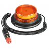 Gyrophare magnétique 45 LED Compact - 12/24V -Orange ( 140 x 135 mm )