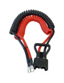 LIAISON POUR HAYON ROUGE / NOIR 35 mm² - 3.5 METRE AVEC CONNECTEUR Y 175 A  + COSSES