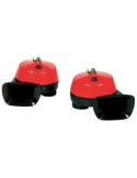 AVERTISSEUR SONORE ELECTROPNEUMATIQUE  2 TROMPES 12V 117 Db