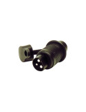 SOCLE PLASTIQUE 3  poles  DIN9680 AVEC 2 POINTS DE FIXATIONS  ( CASE -FENDT CNH  DEUTZ)