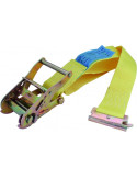 SANGLE D ARRIMAGE 4.5 Tonnes POUR RAILS A CLIQUET 4.50 METRES  x 50 mm