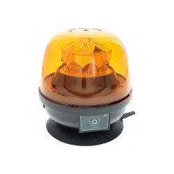 Gyrophare a poser HELLA - RotaLED Compact - 12/24V - Orange