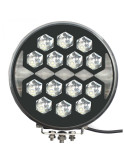 PHARE AVANT LED 12/24v 62 LED -4858  LUMEN -68W EN PHARE ( AVEC ANNEAU LED)