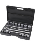 COFFRET 21 PIECES DOUILLES 6 PANS POUR POIDS LOURDS