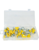 COFFRET ASSORTIMENTS 25 COLLIER A CREMAILLERE  BANDE DE 9 MM