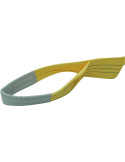 ELINGUE PLATE JAUNE  AVEC BOUCLES 2.5 MÈTRES - 3 TONNES