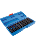 COFFRET DOUILLES CHOC TORX 1/2" L.76mm (9 PCS)