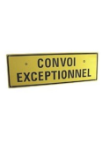 PANNEAU ALU CONVOI EXCEPTIONNEL DOUBLE FACE CLASSE 2 (TEXTE 2 LIGNES) 1100 X 400 X 2 MM