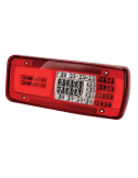 LC11 LED - Feu arrière LED Droit avec alarme de recul et connecteur HDSCS 8 voies Latéral IVECO Marque Vignal