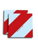 Kit de 2 Panneaux Rouge et Blanc 423 x 423 mm | Signalisation Sécurisée