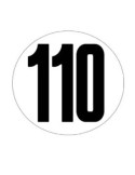Disque adhésif 110 km/h - Signalisation pour véhicules