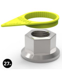 Indicateur de desserrage de roue Checkpoint Jaune Ø27mm - Lot de 100