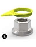 Indicateur de Desserrage de Roue Checkpoint Jaune Ø24 mm - Sécurité Véhicule