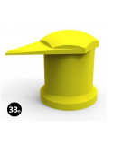 INDICATEUR DE DESSERAGE DE ROUE DUSTITE LR JAUNE AVEC ENJOLIVEUR DIAMÈTRE 33 MM (Vendu à l'unité)