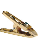 PINCE DE MASSE LAITON 400A AVEC SHUNT CUIVRE