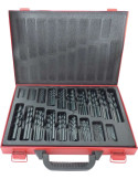 5 COFFRETS DE 170 FORETS ACIER HSS TAILLES MEULES