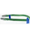 ELINGUE PLATE AVEC BOUCLES 2 MÈTRES - 2 TONNES  - VERT