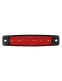 FEU DE POSITION 6 LED ROUGE 24V ULTRA PLAT