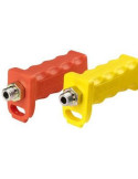 KIT DE 2 POIGNEES WABCO ROUGE ET JAUNE POUR FLEXIBLE AIR