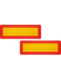 Plaques Arrière pour Remorque Poids Lourds - Jeu de 2 en Aluminium