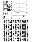 Plaque de tare poids lourds 150x130mm - Signalisation conforme