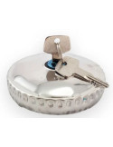 BOUCHON DE RESERVOIR GAZOLE METAL AVEC CLE  DIAMETRE : 60 MM
