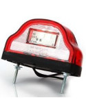 ECLAIREUR DE PLAQUE ET DE POSITION ROUGE LED AVEC CABLE CLIC IN 0.5 METRES