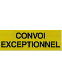 Panneau Aluminium Convoi Exceptionnel 1200x400mm - 2 Lignes