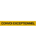 Panneau Alu Convoi Exceptionnel Classe 2 - Texte 1 Ligne 1900x250mm