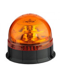 Gyrophare Multifonction ORANGE LED à poser 12/24 V ( Flash ou tournant )