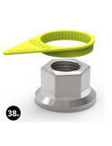 Indicateur de Desserrage de Roue Checkpoint Jaune 24 mm - Sécurité Véhicule