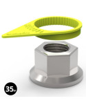 Indicateur de Desserrage de Roue Checkpoint Jaune Ø35 mm – Sécurité Véhicule