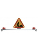 Barre Triflash LED 12V avec Gyrophares - Signalisation Véhicule Léger