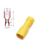 Cosse femelle isolée bleue 6.35 mm – Connexion électrique fiable