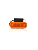 Feu de Gabarit LED Orange sur Semelle à 90° - 12/24V - Câble 0.5m
