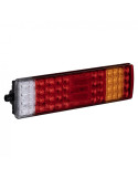 Feu arrière droit LED 7 fonctions 12/24V - Sortie latérale de câble