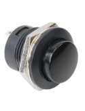 Bouton poussoir OFF/ON noir 16 mm 12-24V 10,5A - PG Distribution