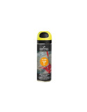 Peinture traceur de chantier jaune fluo – Lot de 12 aérosols 500ml