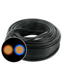 Câble Multiconducteur Noir 2x1mm – Bobine 25m | PG Distribution